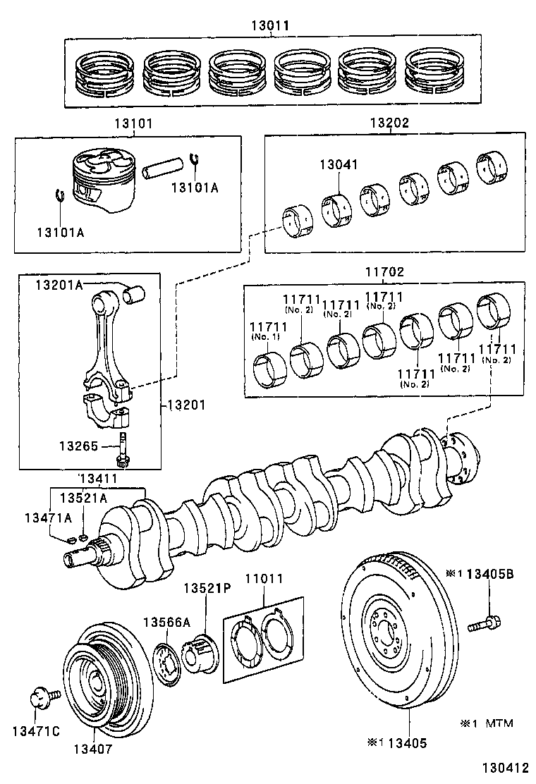  IS300 |  CRANKSHAFT PISTON