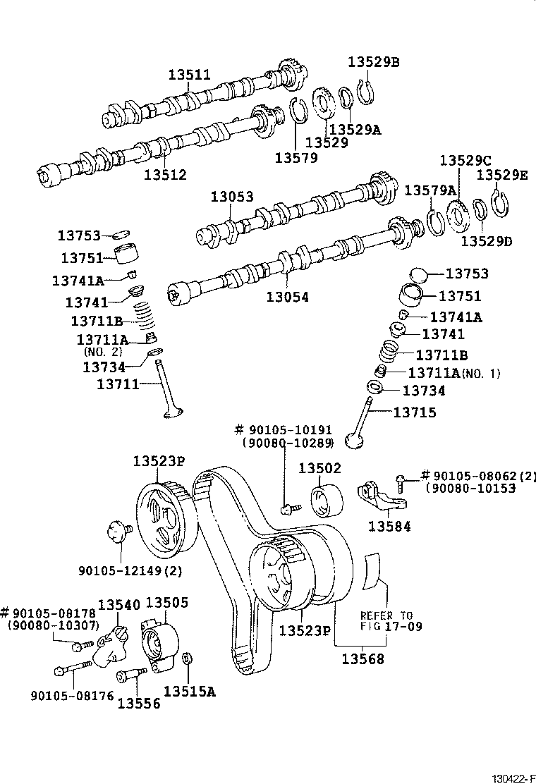  CAMRY NAP |  CAMSHAFT VALVE