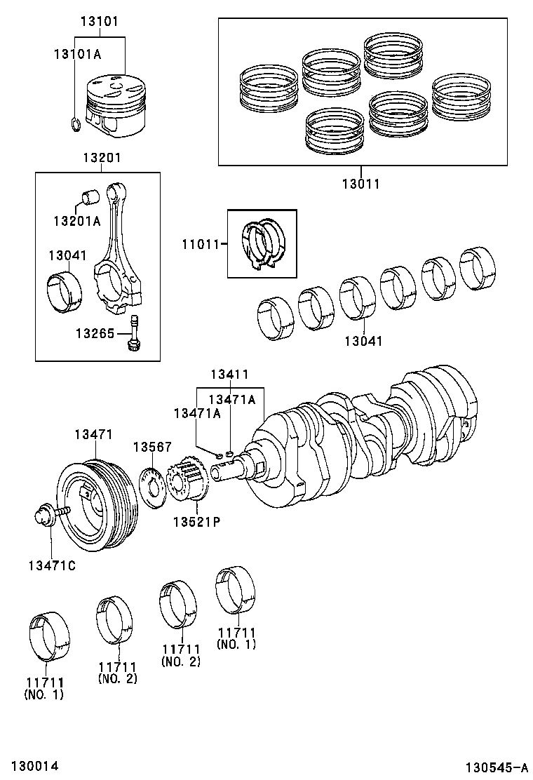  RX330 350 JPP |  CRANKSHAFT PISTON