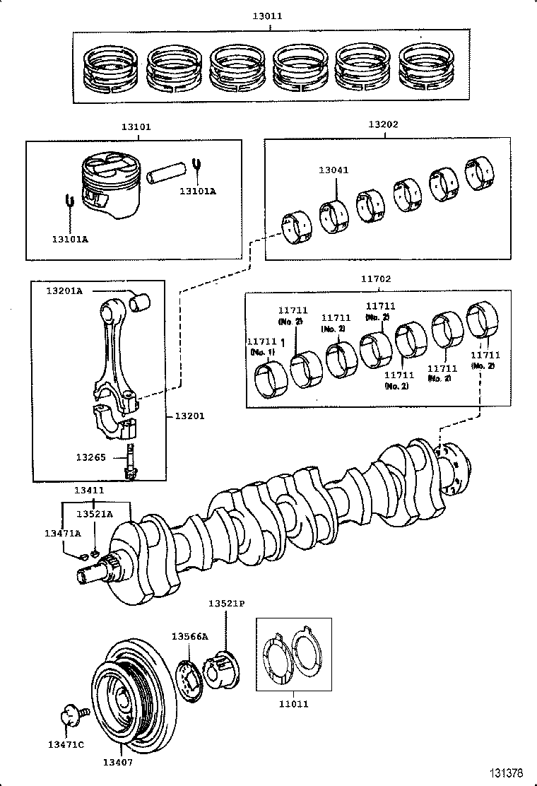  GS300 |  CRANKSHAFT PISTON