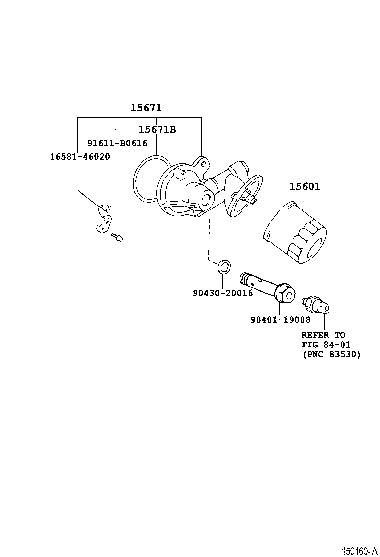 LEXUS GS300 400 430JZS160LBEAQFA TOOLENGINEFUEL OIL FILTER