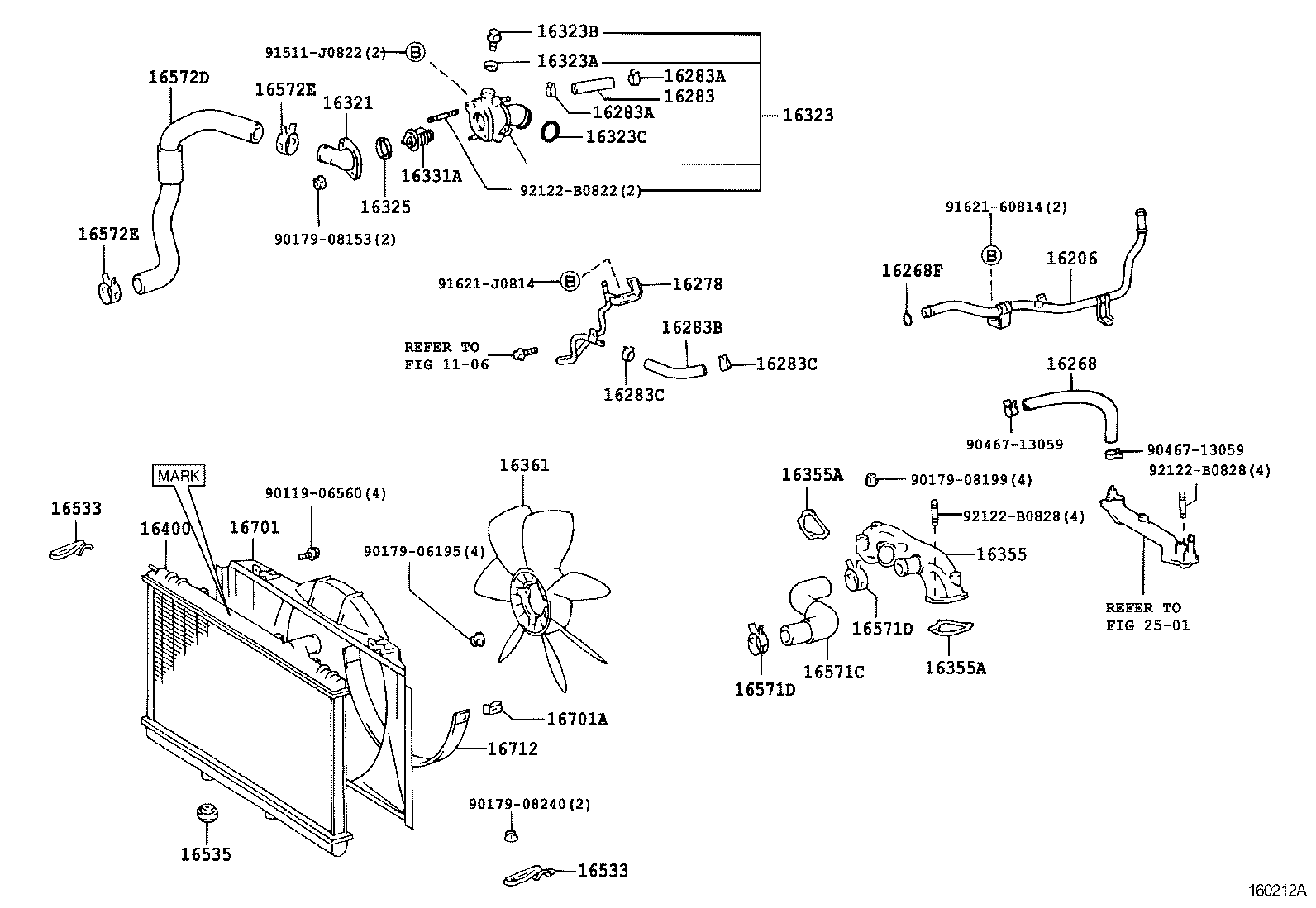  LS400 |  RADIATOR WATER OUTLET