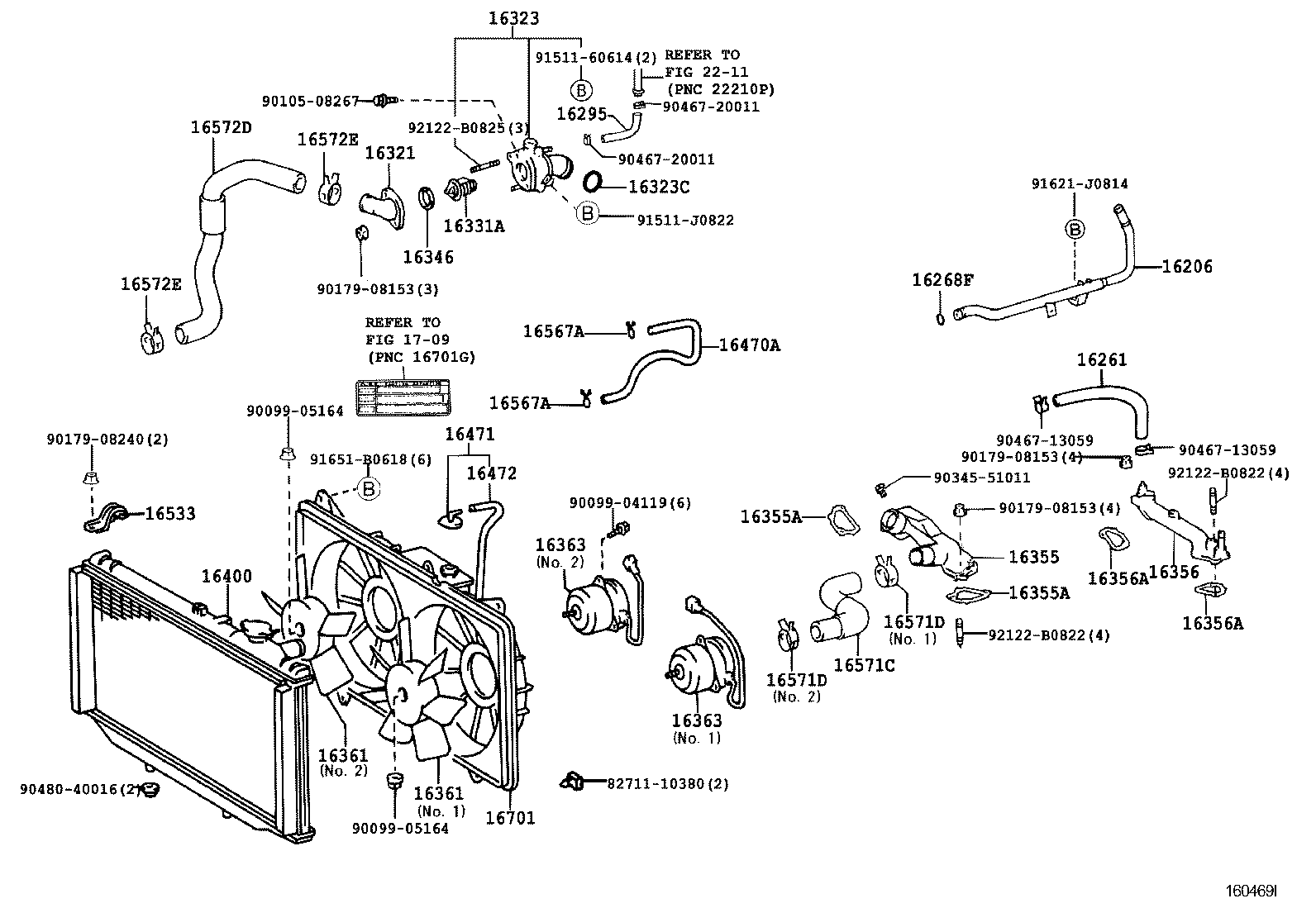  GS300 400 430 |  RADIATOR WATER OUTLET