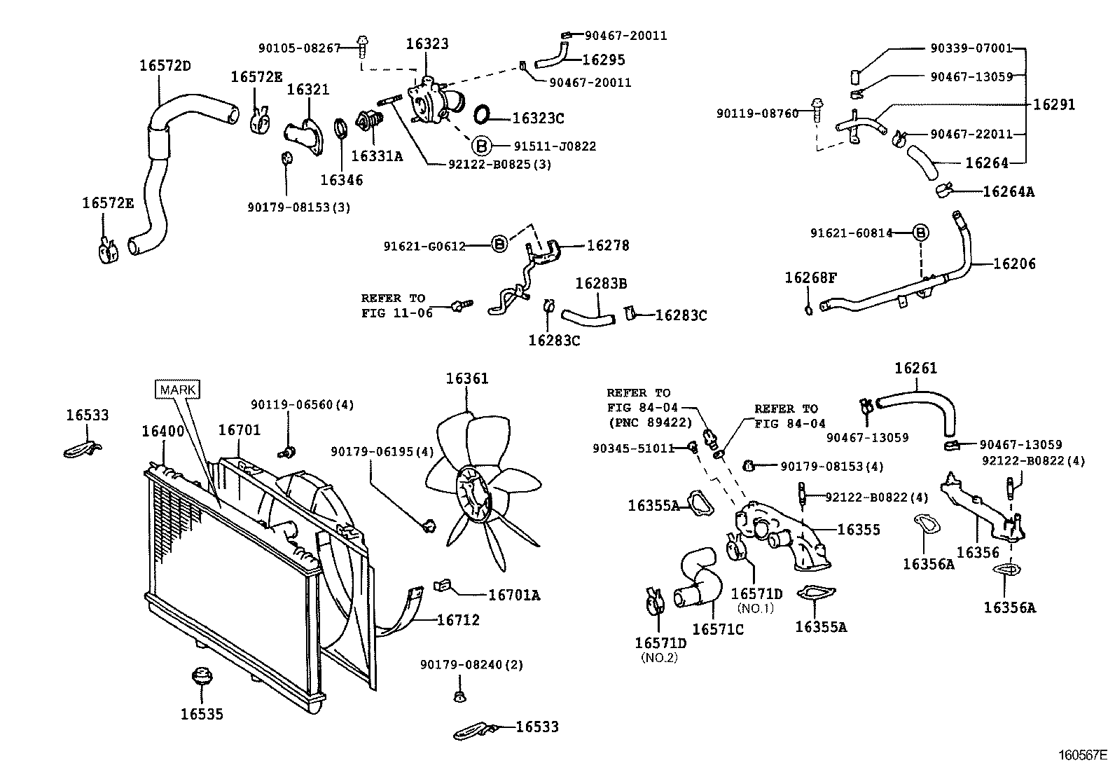  LS400 |  RADIATOR WATER OUTLET