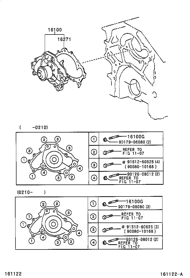  SIENNA |  WATER PUMP