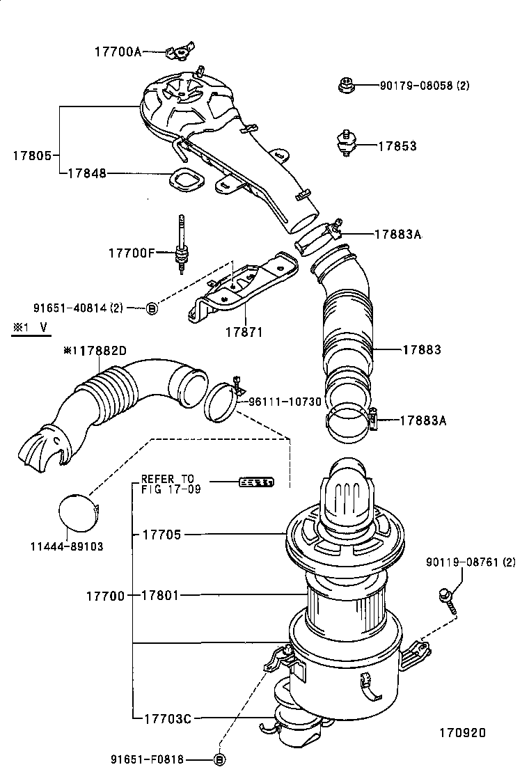  HILUX 2WD |  AIR CLEANER