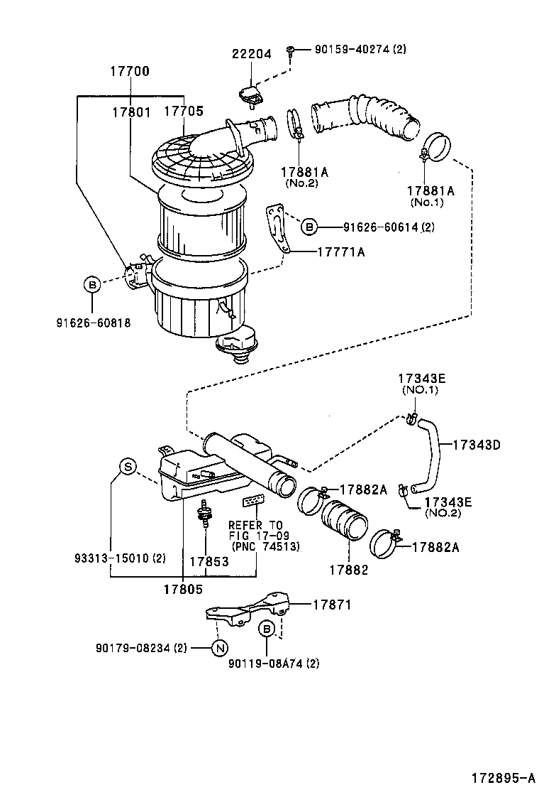  HILUX 2WD |  AIR CLEANER