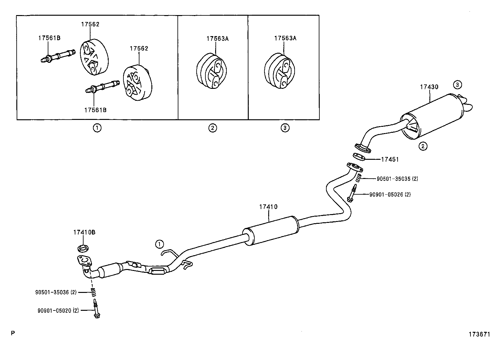  YARIS FRP |  EXHAUST PIPE