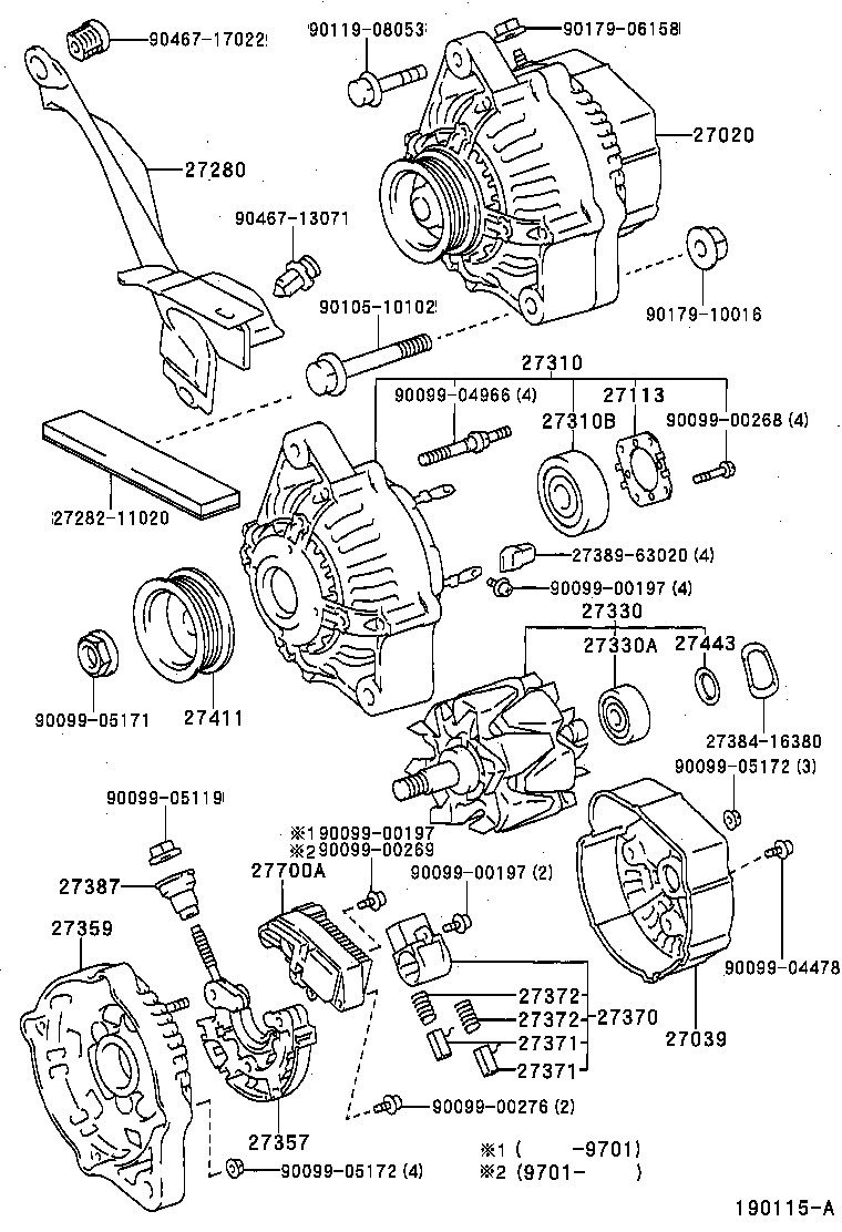  TERCEL |  ALTERNATOR