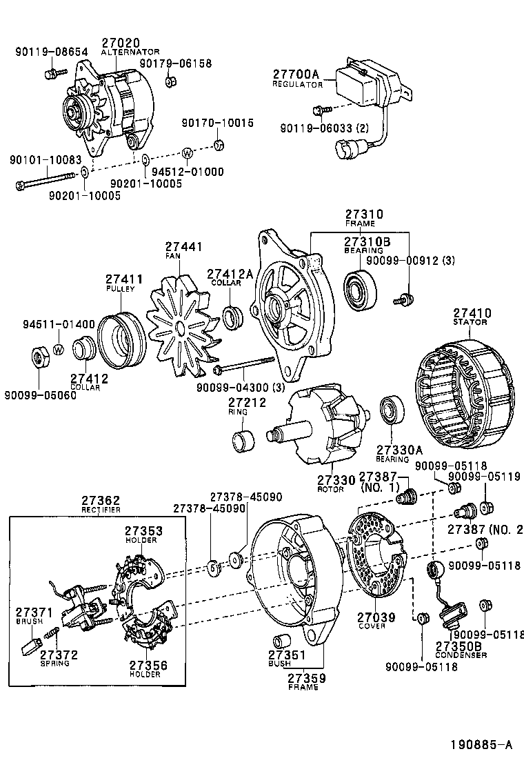  HILUX 2WD |  ALTERNATOR