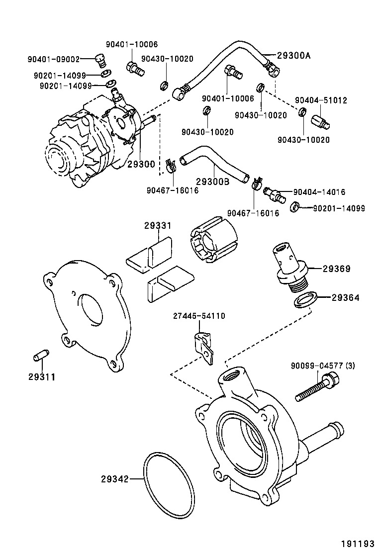  HILUX 2WD |  VACUUM PUMP