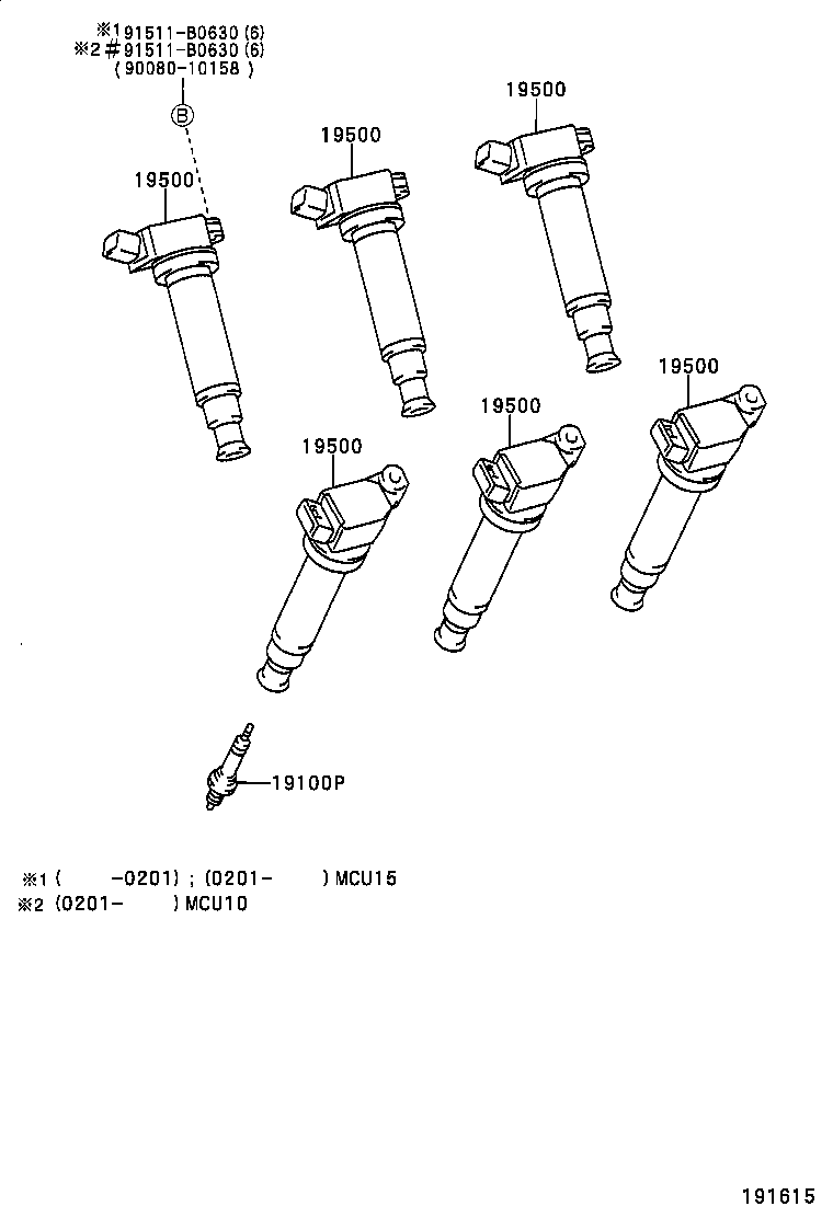  RX300 |  IGNITION COIL SPARK PLUG