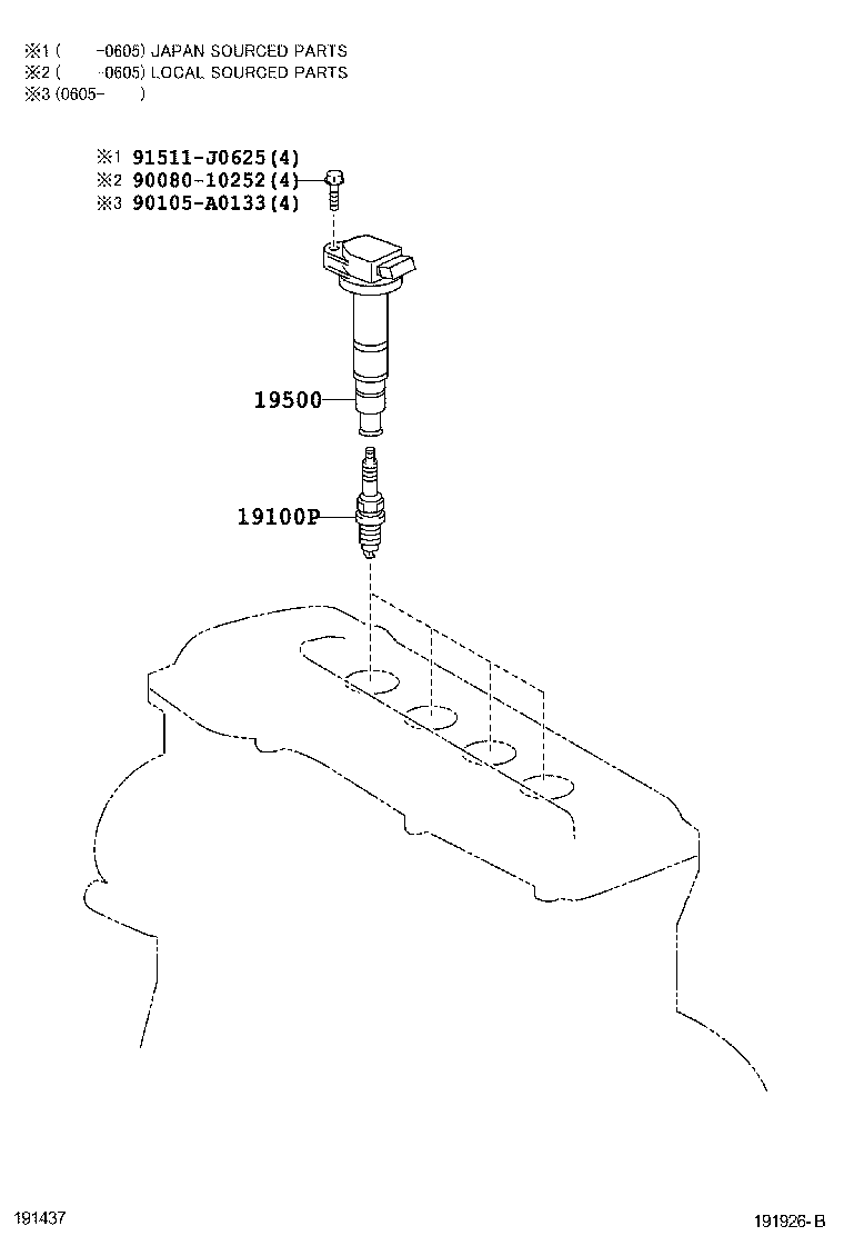  SOLARA |  IGNITION COIL SPARK PLUG