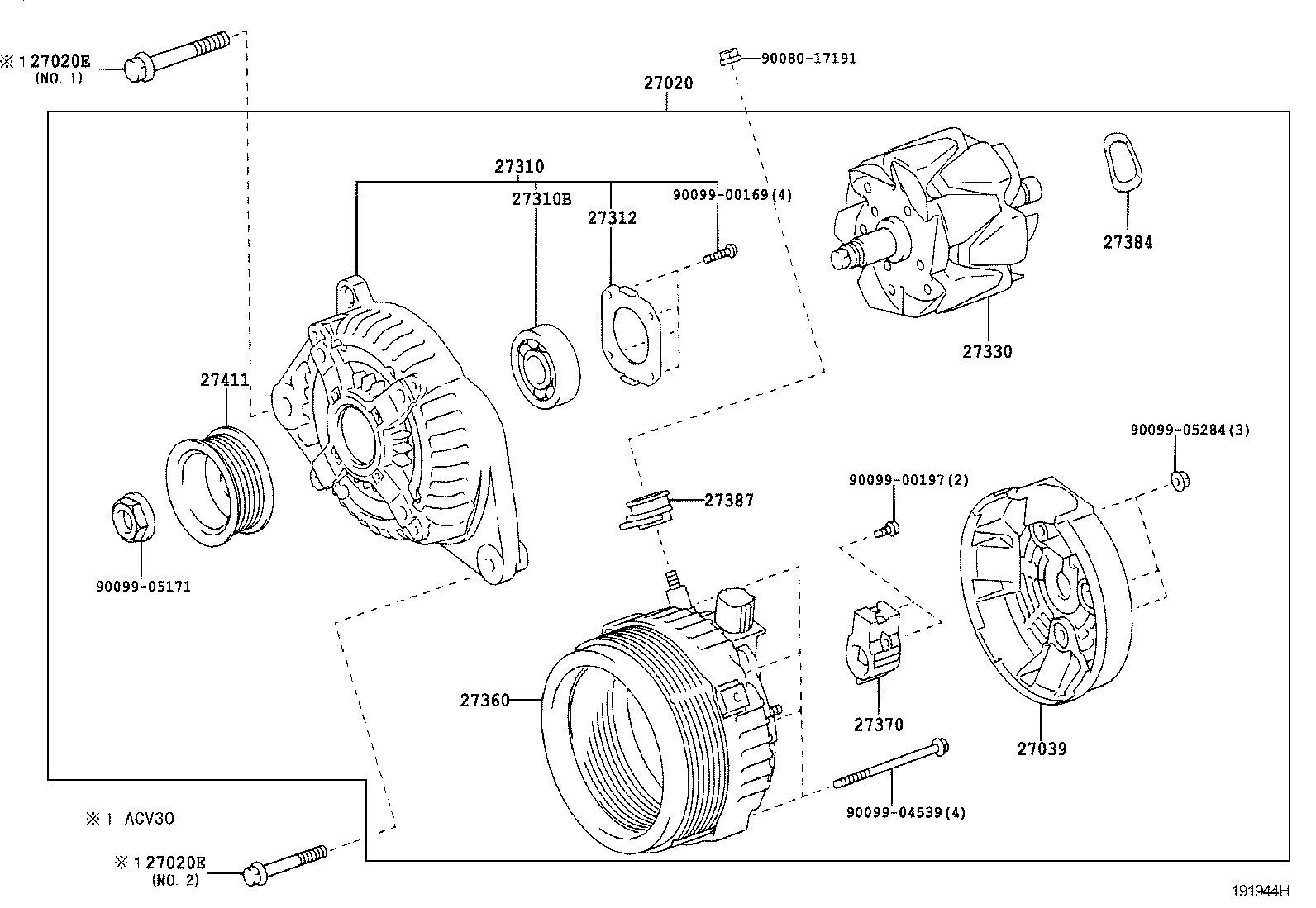  SOLARA |  ALTERNATOR