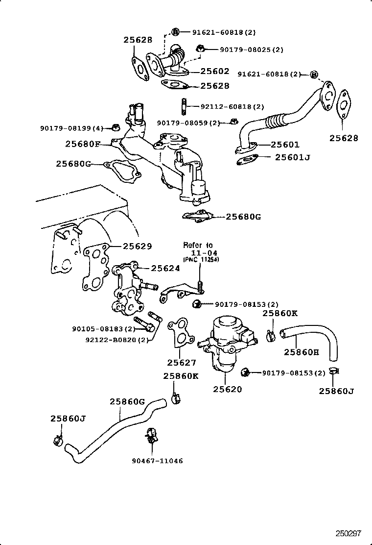  LS400 |  EXHAUST GAS RECIRCULATION SYSTEM