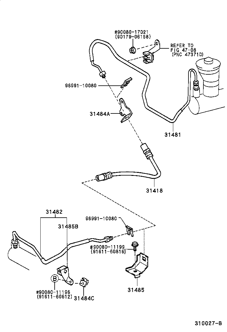  CAMRY NAP |  CLUTCH PEDAL FLEXIBLE HOSE