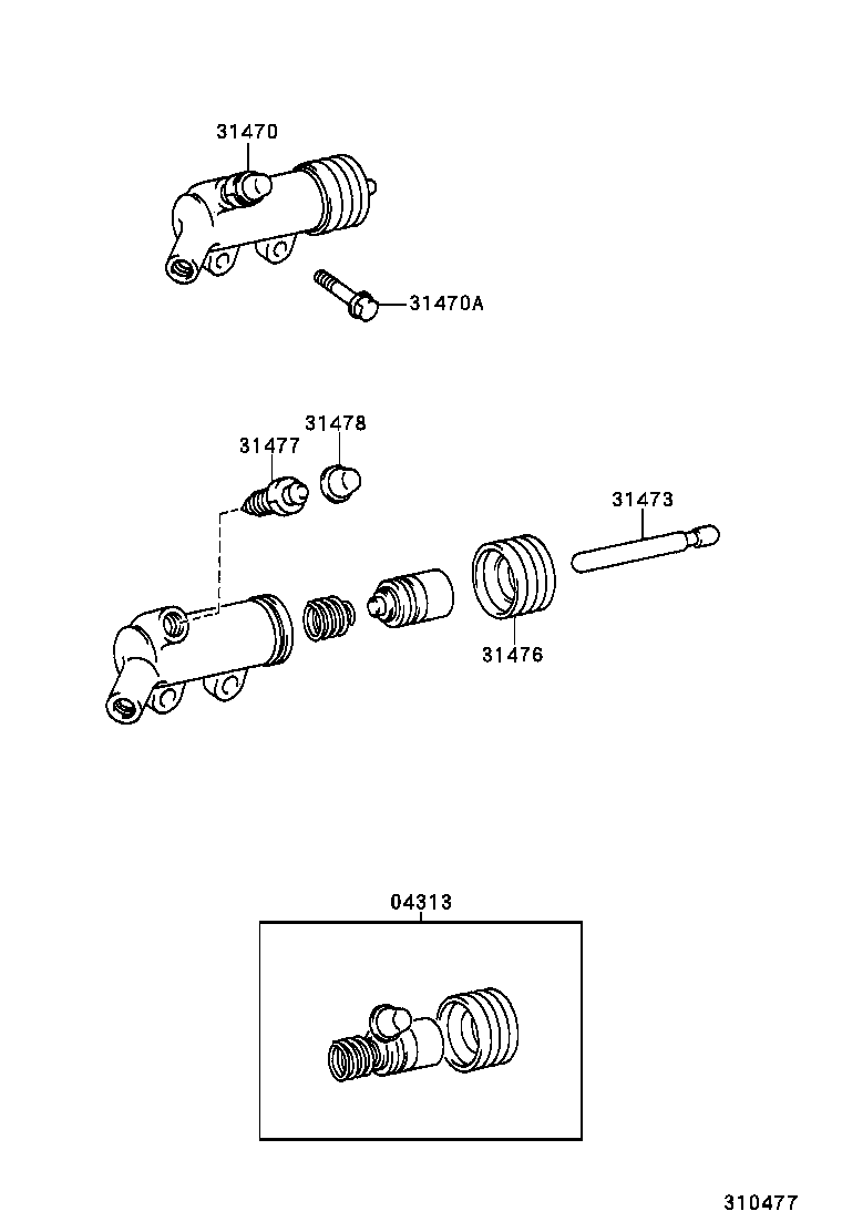  SC300 400 |  CLUTCH RELEASE CYLINDER