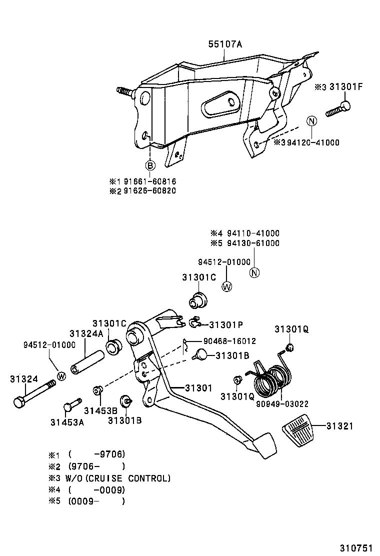  TACOMA |  CLUTCH PEDAL FLEXIBLE HOSE