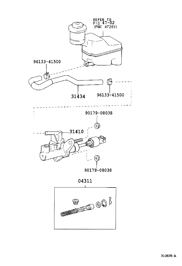  CAMRY JPP |  CLUTCH MASTER CYLINDER