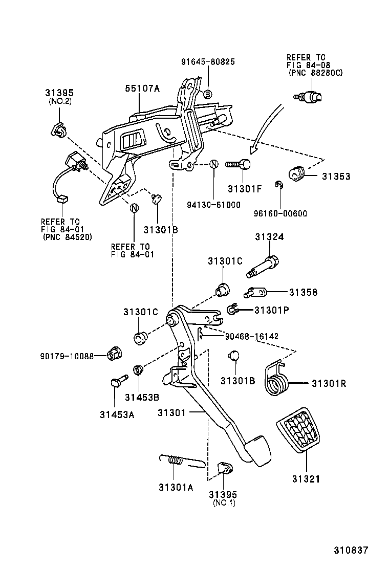  CAMRY JPP |  CLUTCH PEDAL FLEXIBLE HOSE