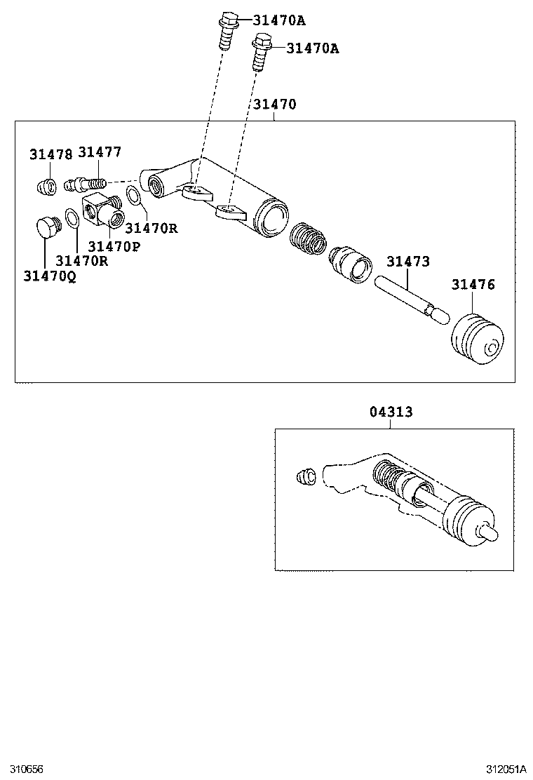  SCION XA |  CLUTCH RELEASE CYLINDER