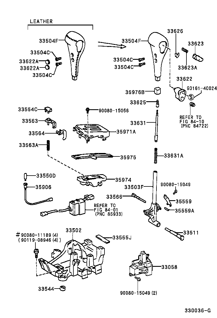  CAMRY NAP |  SHIFT LEVER RETAINER