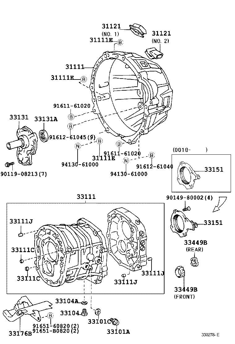  TACOMA |  CLUTCH HOUSING TRANSMISSION CASE MTM