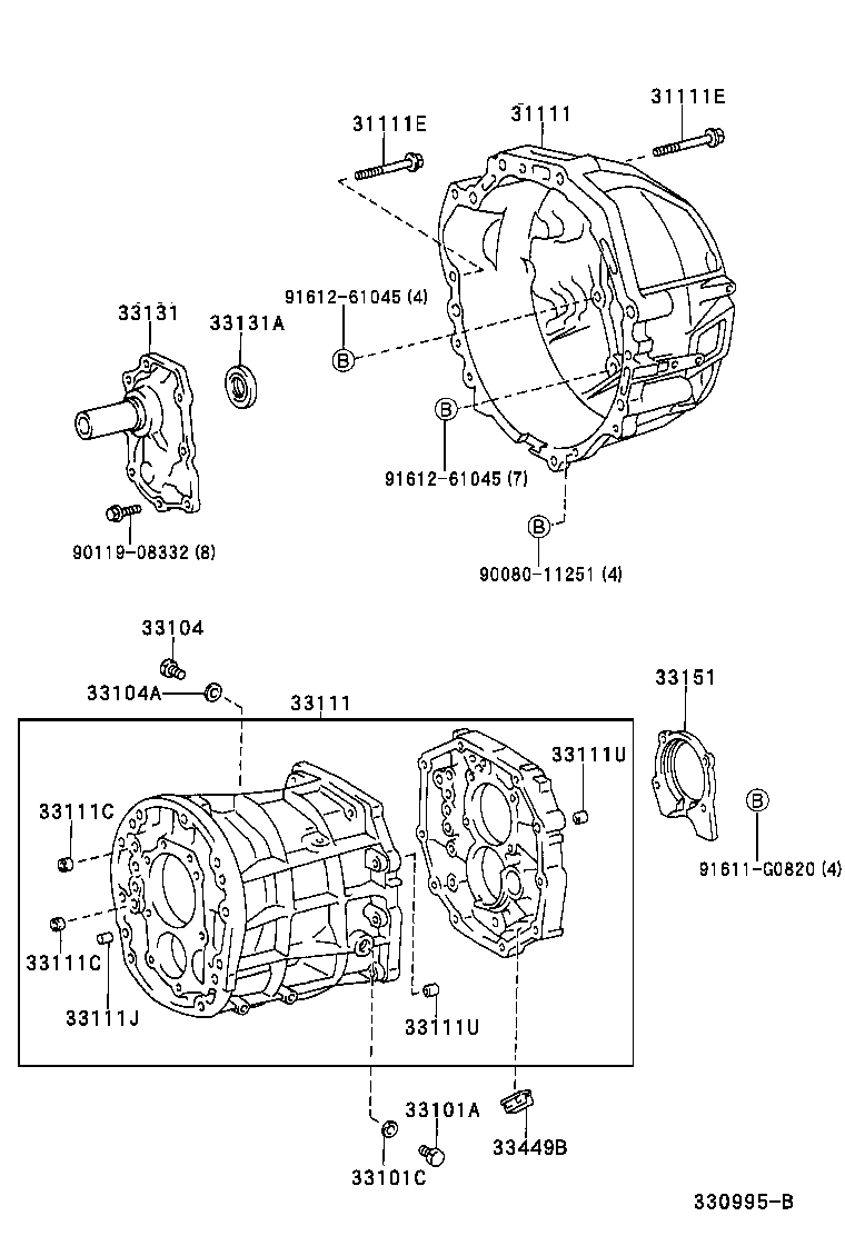  TUNDRA |  CLUTCH HOUSING TRANSMISSION CASE MTM