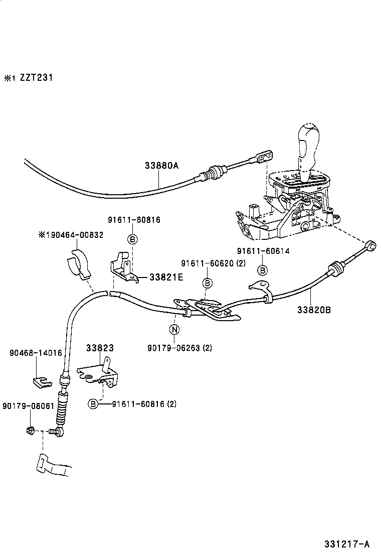  CELICA |  SHIFT LEVER RETAINER