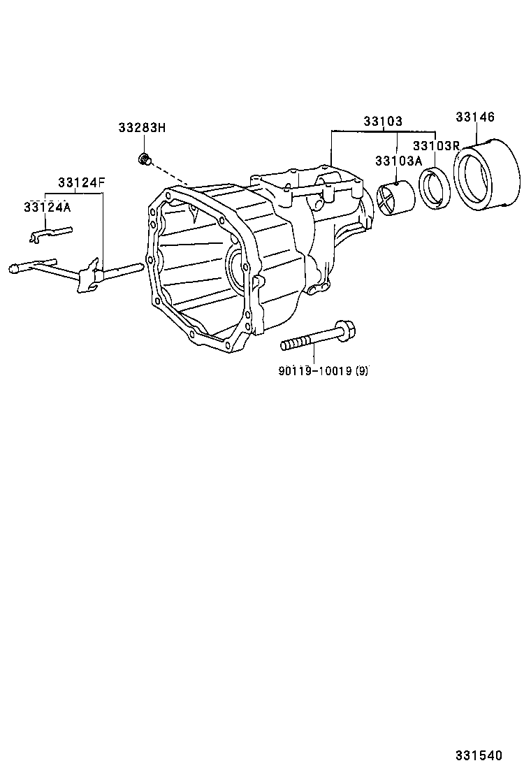  HILUX 2WD |  EXTENSION HOUSING MTM