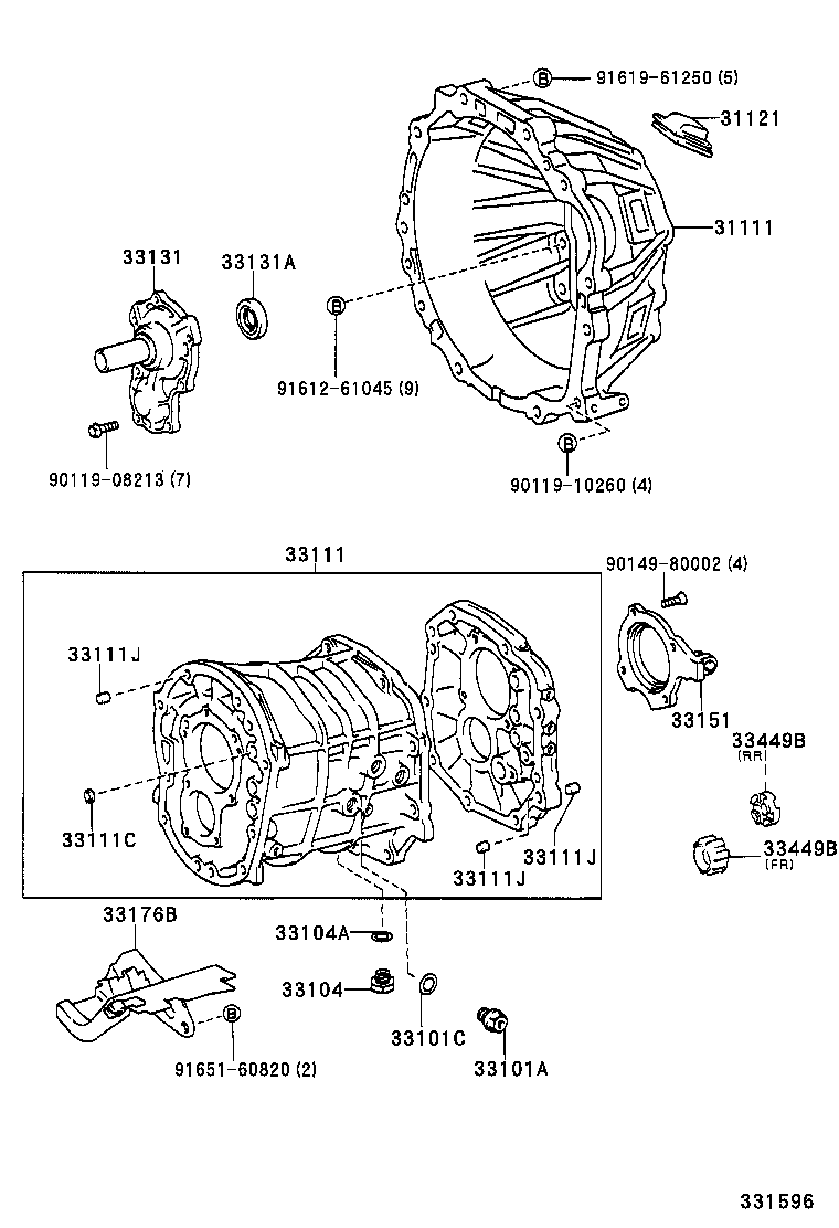  IS300 |  CLUTCH HOUSING TRANSMISSION CASE MTM
