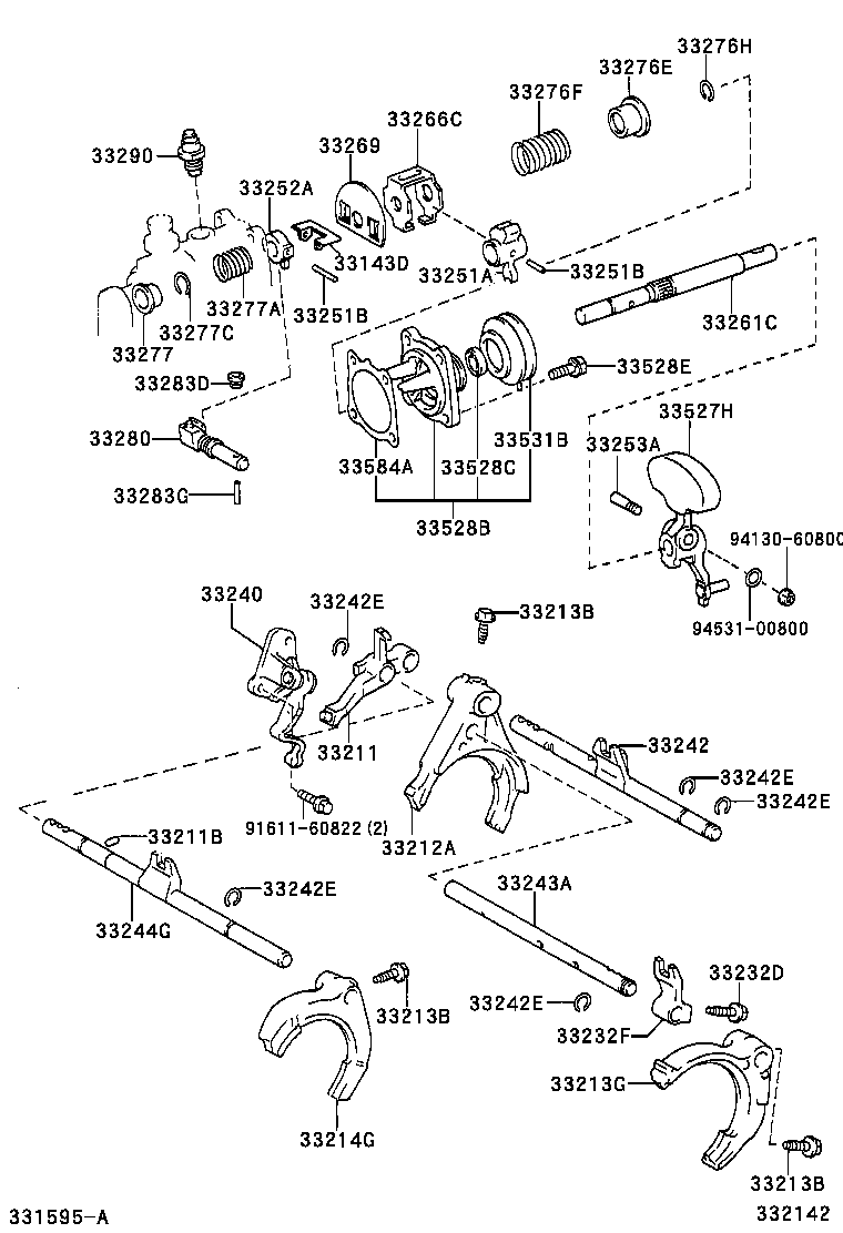  SOLARA |  GEAR SHIFT FORK LEVER SHAFT MTM