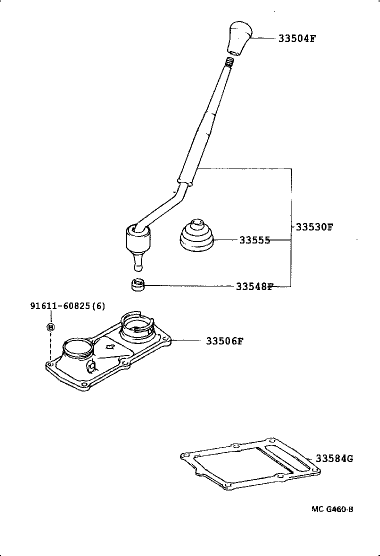  4 RUNNER TRUCK |  SHIFT LEVER RETAINER
