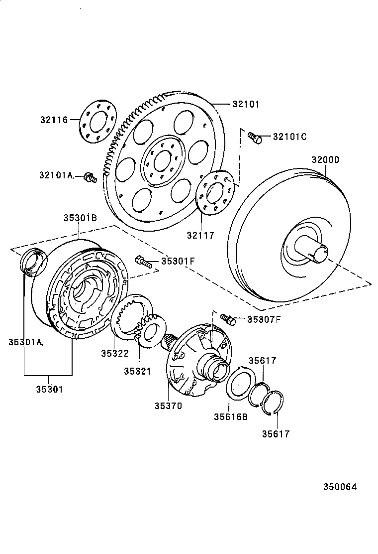  SOLARA |  TORQUE CONVERTER FRONT OIL PUMP CHAIN ATM