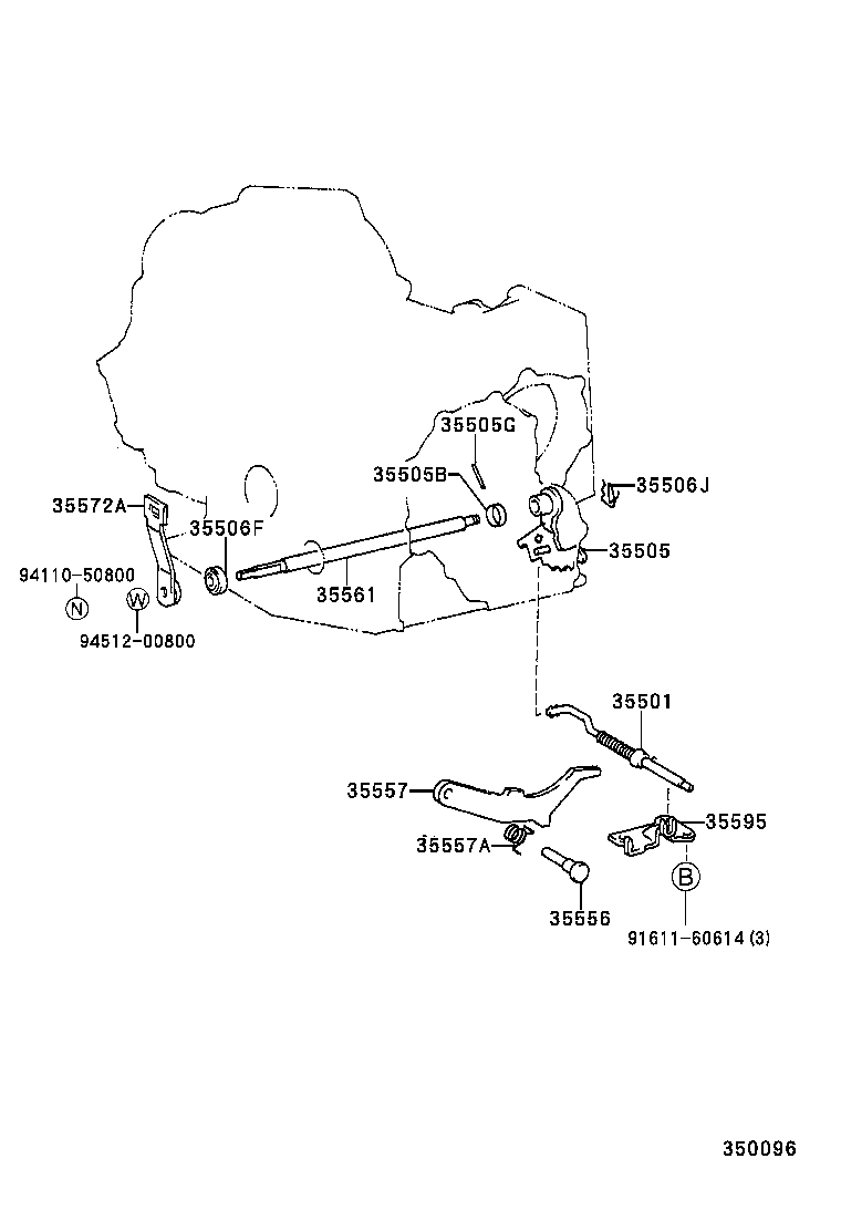  CAMRY JPP |  THROTTLE LINK VALVE LEVER ATM