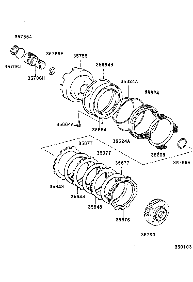  CELICA |  CENTER SUPPORT PLANETARY SUN GEAR ATM