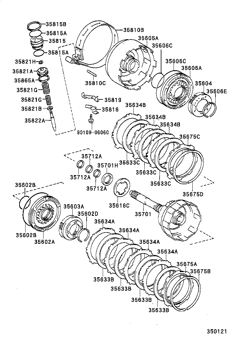  RAV4 |  BRAKE BAND MULTIPLE DISC CLUTCH ATM