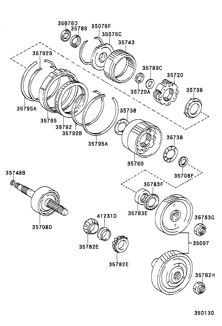  RAV4 |  PLANETARY GEAR REVERSE PISTON COUNTER GEAR ATM