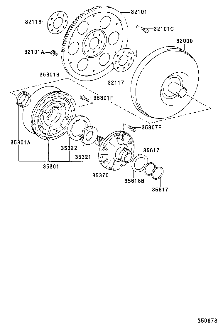  SIENNA |  TORQUE CONVERTER FRONT OIL PUMP CHAIN ATM