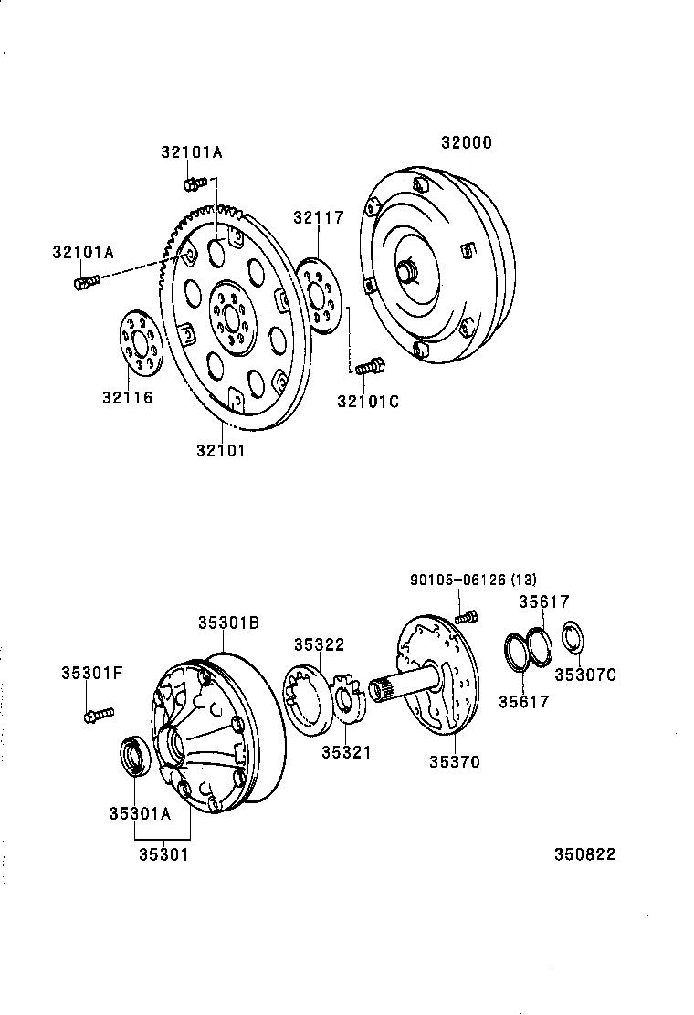  SC300 400 |  TORQUE CONVERTER FRONT OIL PUMP CHAIN ATM