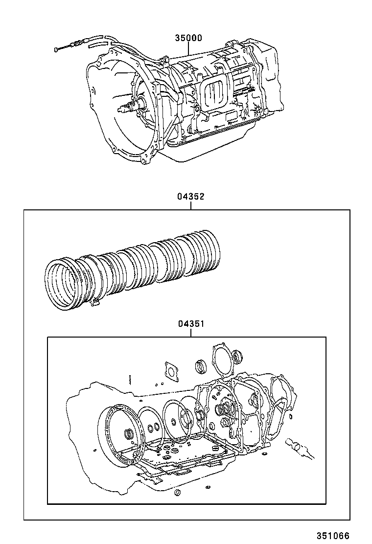  LX470 |  TRANSAXLE OR TRANSMISSION ASSY GASKET KIT ATM