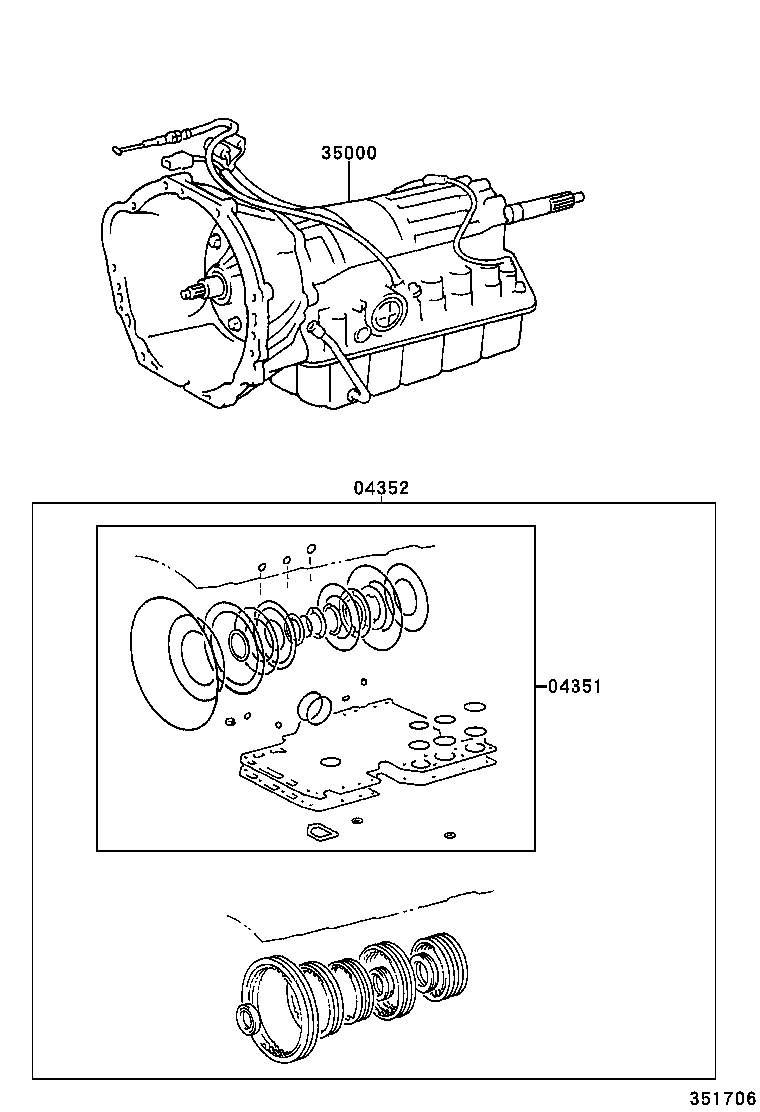  TUNDRA |  TRANSAXLE OR TRANSMISSION ASSY GASKET KIT ATM