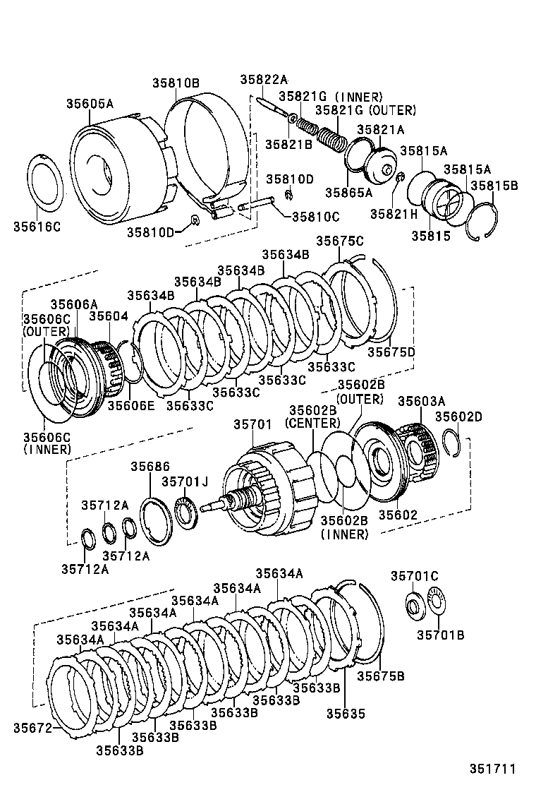  TUNDRA |  BRAKE BAND MULTIPLE DISC CLUTCH ATM