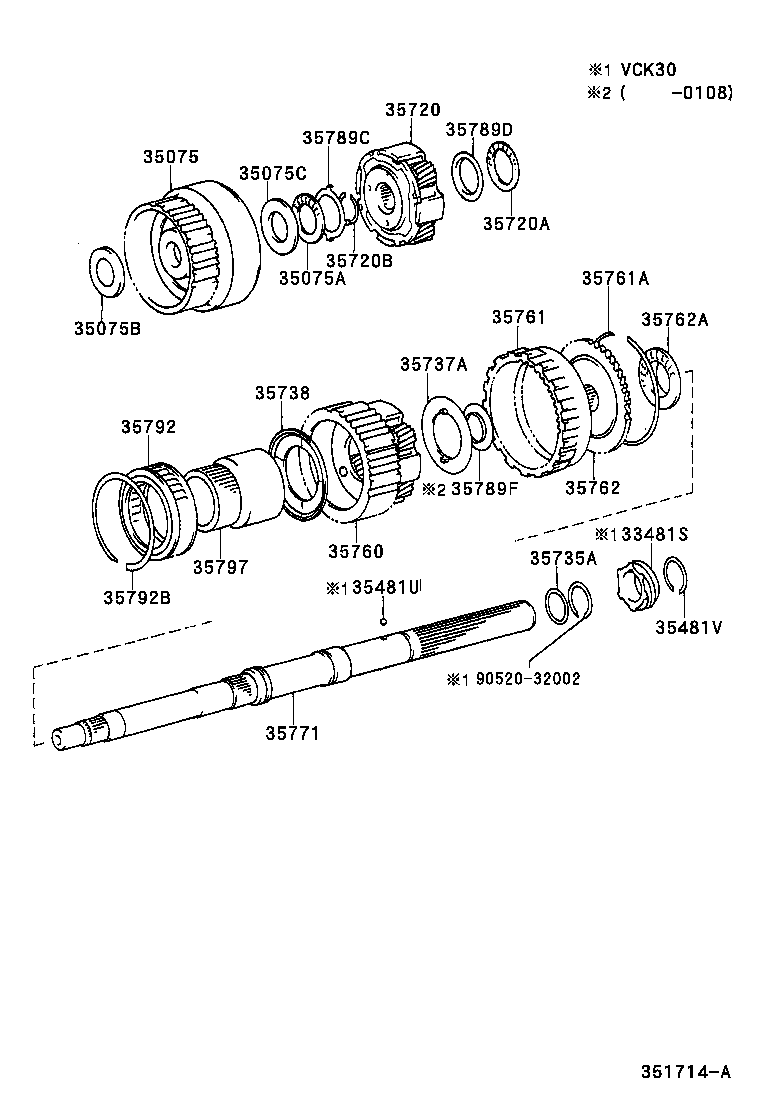  TUNDRA |  PLANETARY GEAR REVERSE PISTON COUNTER GEAR ATM