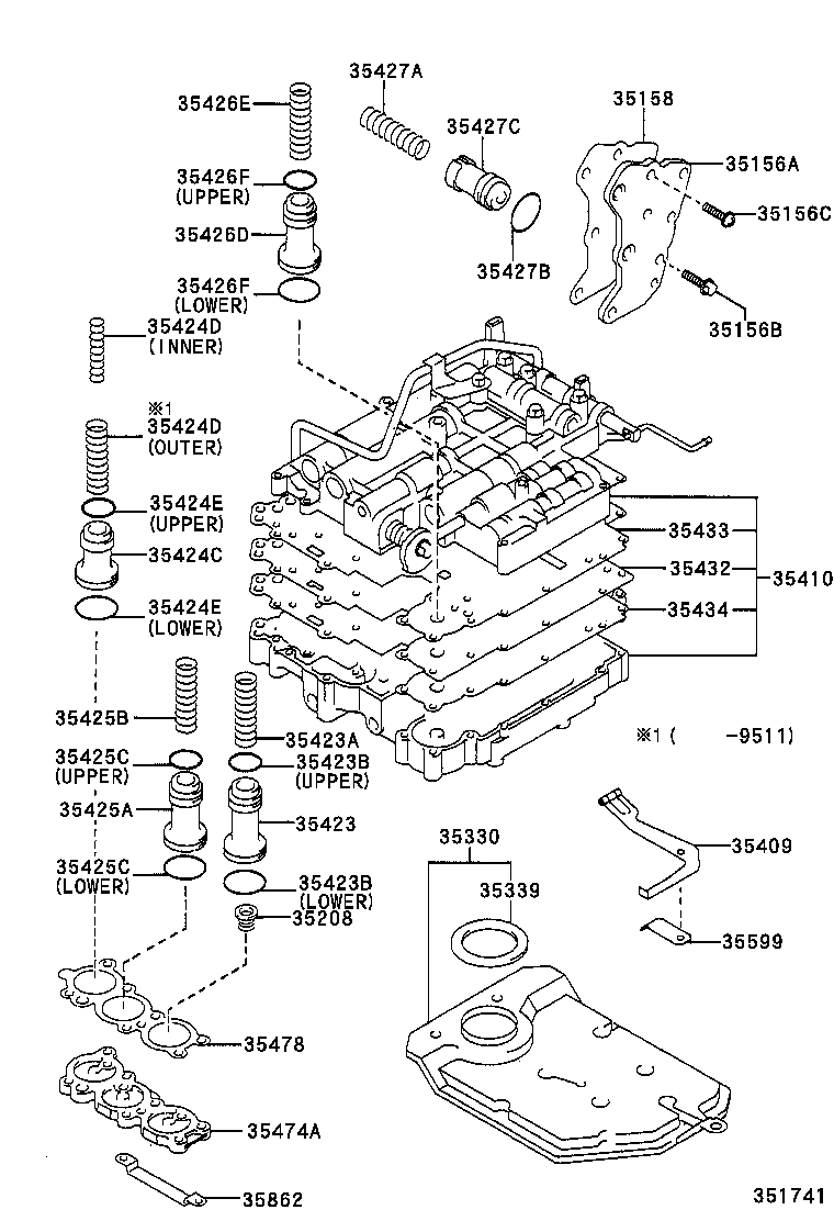  TERCEL |  VALVE BODY OIL STRAINER ATM