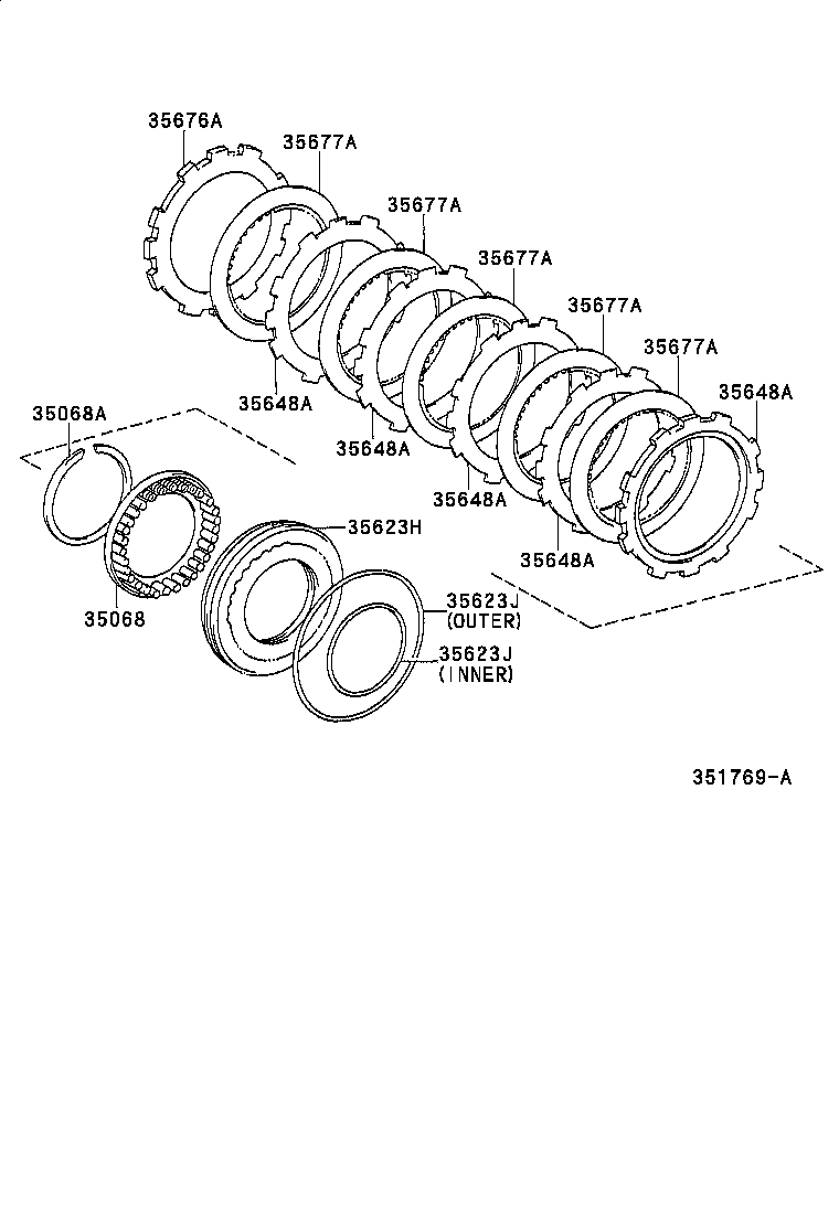  TERCEL |  BRAKE NO 3 1ST REVERSE BRAKE ATM