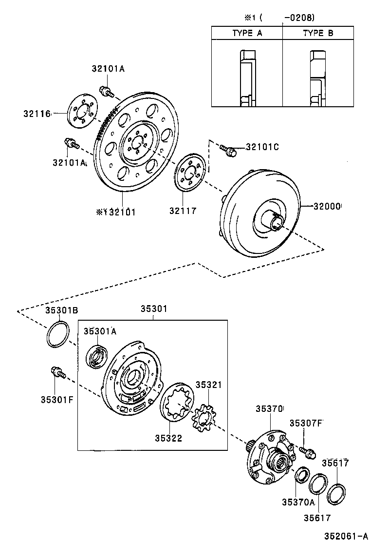  ECHO |  TORQUE CONVERTER FRONT OIL PUMP CHAIN ATM