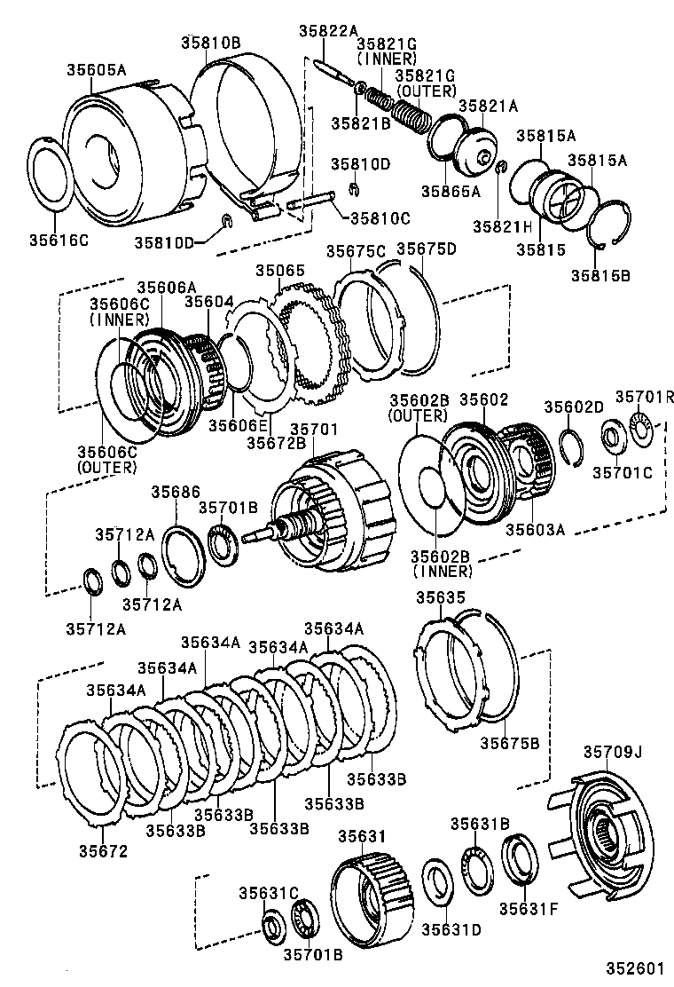  IS300 |  BRAKE BAND MULTIPLE DISC CLUTCH ATM