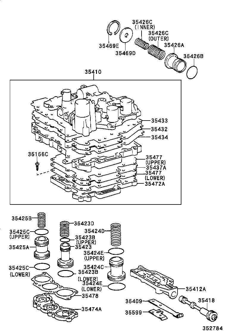  SIENNA |  VALVE BODY OIL STRAINER ATM