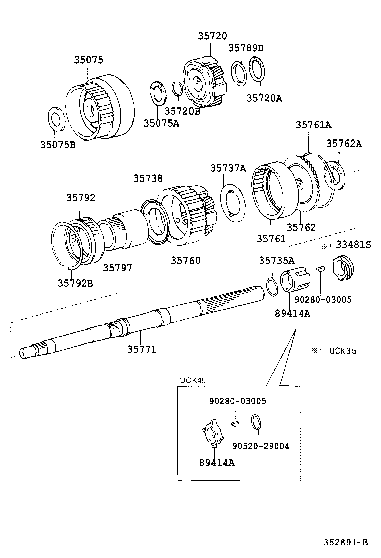  SEQUOIA |  PLANETARY GEAR REVERSE PISTON COUNTER GEAR ATM